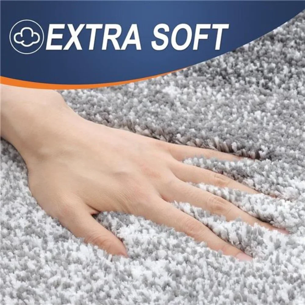 Bathroom Rug Mat 24x16, Extra Soft and Absorbent Microfiber Bath Rugs, Non-Slip